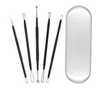 MMOBIEL 5 in 1 Kit di strumenti per rimozione di punti neri per brufoli per la cura della pelle Kit di strumenti per l'estrattore di comedone