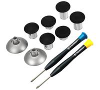 MMOBIEL 8 in 1 levette magnetiche in metallo joystick analogici massima presa compatibile con PS4, Slim, Pro Dualshock, Xbox One, One Elite, One S Nero Incl. (+) e cacciavite Torx T8