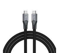 MMOBIEL 80Gbps per il Cavo Thunderbolt 5 Cavo da USB-CC Video 1m | Aumento della Larghezza di Banda 120Gbps, Ricarica 240W - Cavo Intrecciato - Per iPhone 18/17/16/15, Thunderbolt 5/4/3, USB4