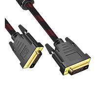 MMOBIEL Adattatore da DVI - Da Maschio DVI-D Dual Link - Convertitore di Cavo Video per Monitor, PC, TV, Gioco, Proiettore - 1080p Full HD 60Hz - Connettore Oro 3m