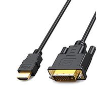 MMOBIEL Adattatore da HDMI a DVI - Convertitore bidirezionale da DVI-D Dual Link a cavo HDMI Supporta tutti i monitor e le TV LCD e LED ad alta risoluzione 1080p Connettori dorati ad alta velocità 2m