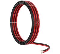 MMOBIEL AWG Cavo Elettrico Parallelo- Cavo in Rame Stagnato - 2 Conduttori per Cavi Automobilistici - Strisce Led, Cavi Audio, Fulmini Bassa Tensione per Paesaggio, Lampade (16 AWG, 5, metro)