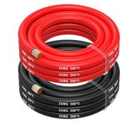 MMOBIEL AWG Cavo Elettrico Silicone - 2 Fili Separati Rosso e Nero Ciascuno per RC, Droni, Stampanti 3D, Batterie, Cavi Oratori, Strisce LED (2 Awg, 2,5m)