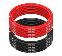 MMOBIEL AWG Cavo Elettrico Silicone - 2 Fili Separati Rosso e Nero Ciascuno per RC, Droni, Stampanti 3D, Batterie, Cavi Oratori, Strisce LED (10 Awg, 5m)