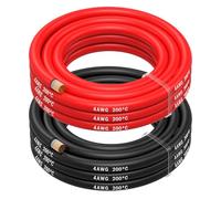 MMOBIEL AWG Cavo Elettrico Silicone - 2 Fili Separati Rosso e Nero Ciascuno per RC, Droni, Stampanti 3D, Batterie, Cavi Oratori, Strisce LED (4 Awg, 2,5m)