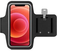 MMOBIEL Bracciale sportivo compatibile con iPhone 16/16 Pro/15/15 Pro Max/14/14 Pro Max/13/13Pro/13 Pro Max/12/12Pro/12 Pro Max/11/11 Pro Max - 6,8" (nero) Soft Stretch riflettente regolabile