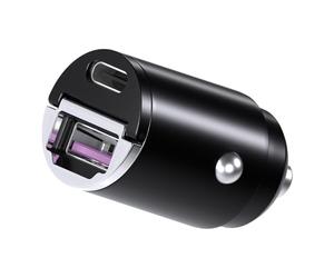 MMOBIEL Caricabatterie Auto USB-C 45W - Accendisigari Ricarica Rapida Ultra Compatto - Doppio USB Compatibile con iPhone 17 16 15 14 13 Pro Max, Samsung S26 S25 S24 S23 S22