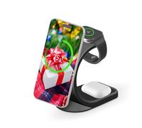 MMOBIEL Caricatore Wireless Compatibile con iPhone, Apple Watch e AirPods - Supporto per Caricabatterie Wireless 3 in 1-18W Magnetico di Ricarica Rapida Compatibile con Qi Magsafe - Nero