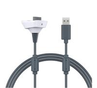 MMOBIEL Cavo di Ricarica Caricabatterie USB per Xbox 360/360 Slim Controller Wireless 1,8m Cavo di Ricarica Connettore - Cavo USB di Ricambio per Wireless Controller - Bianco