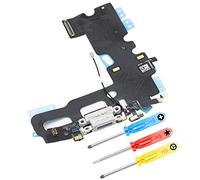 MMOBIEL Connettore Dock Compatibile con iPhone 7 2016 - Presa di Ricarica Cavo Flessibile - Audio Jack/Microfono/Antenna di Ricambio - Incl. Cacciaviti - Oro