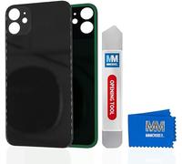 MMOBIEL Cover Posteriore per Porta Batteria Compatibile con iPhone 12-6,1 Pollici, Nero Incluso Strumento di Apertura e Adesivo