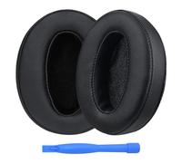 MMOBIEL Cuscinetti Auricolari di Ricambio per Sennheiser HD4.50BT, HD4.50, HD4.50BTNC, HD4.50SE, HD4.40BT, HD4.30G, HD4.20S, HD458BT, HD450, HD450BT, HD400S, HD350BT - Protein PU Cuscino - Nero