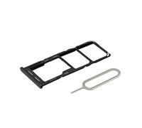 MMOBIEL Doppia Sostituzione del Supporto del Vassoio della Scheda SIM Compatibile con Samsung Galaxy A04s 4G - incl. Sim Pin - Nero