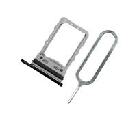 MMOBIEL Doppia Sostituzione del Supporto del Vassoio della Scheda SIM Compatibile con Samsung Galaxy Z Flip4 5G - incl. Guarnizione in Gomma e Sim Pin - Nero