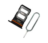 MMOBIEL Doppia Sostituzione del Supporto del Vassoio della Scheda SIM Compatibile con Xiaomi Redmi Note 12 PRO 5G - incl. Guarnizione in Gomma e Sim Pin - Nero
