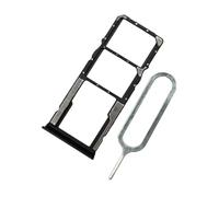 MMOBIEL Doppia Sostituzione del Supporto del Vassoio della Scheda SIM Compatibile con Xiaomi Redmi Note 12 4G - incl. Guarnizione in Gomma e Sim Pin - Nero