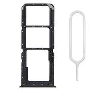 MMOBIEL Doppio Vassoio Carta SIM Compatibile con Oppo A15 2020 - Porta Scheda SIM incl Il Pin della SIM - Nero