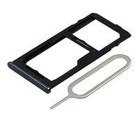 MMOBIEL Doppio Vassoio Carta SIM Compatibile con Samsung Galaxy A42 5G 2020 - Porta Scheda SIM incl Il Pin della SIM - Nero