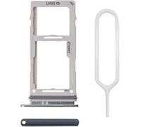 MMOBIEL Doppio Vassoio Carta SIM Compatibile con Samsung Galaxy S10 / S10 Plus 2019 - Porta Scheda SIM - Inclusa guarnizione di gomma e Sim Pin - Nero