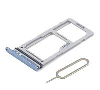 MMOBIEL Doppio Vassoio Carta SIM Compatibile con Samsung Galaxy S10 / S10 Plus 2019 - Porta Scheda SIM - Inclusa Guarnizione di Gomma e Sim Pin - Blu