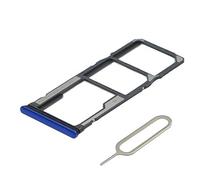 MMOBIEL Doppio Vassoio Carta SIM Compatibile con Xiaomi Redmi Note 8 2019 - Porta Scheda SIM - Inclusa Guarnizione di Gomma e Sim Pin - Blu