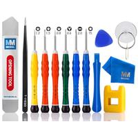 MMOBIEL Kit di cacciaviti antistatici 14 in 1 con cacciavite Y 0,6 Apposta compatibile con iPhone 17/16/15/14/13/12/12 Pro (Max)/11/11 Pro (Max)/SE 2020/XS (Max)/XR/X/8 (Plus)/7 (Plus)