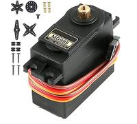 MMOBIEL Kit microservomotore 55 g 90° para dron RC/Coche/Aeroplano/Helicóptero/Vehículos/Robots/Compatible con Proyectos Arduino y Raspberry Pi Incl. tornillos y 4 servobrazos