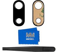 MMOBIEL Lente Vetro Fotocamera Postiore di Ricambio Compatible con iPhone 7 Plus / 8 Plus - con Adesivo Incl. pinzette e stoffa - Nero