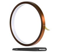 MMOBIEL Nastro Termico (10mm x 30m) Nastro Termoresistente in Polyimide Sublimazione per Trasferimento Termico, Alte Temperature ESD per Elettronica HVAC, Saldatura 3D ecc.