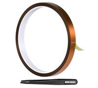 MMOBIEL Nastro Termico (12mm x 30m) Nastro Termoresistente in Polyimide Sublimazione per Trasferimento Termico, Alte Temperature ESD per Elettronica HVAC, Saldatura 3D ecc.