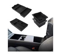 MMOBIEL Organizzatore Consolle Centrale per Tesla Model Y/YL Juniper 2025-2026 & Model 3 2023-2025 Accessori Set 3 Pz. Accessori Interno Auto in ABS & Silicone - Antiscivolo, Facile da Pulire