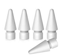 MMOBIEL Punte per Matita Compatibili con Apple Pencil di 1a e 2a Generazione - 5 Pezzi - Punte di Ricambio Compatibili con Apple Pencil - Pennini iPencil - Bianco
