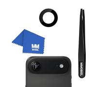 MMOBIEL Sostituzione del Vetro della Fotocamera Posteriore Compatibile con iPhone 17 Air - Vetro della Fotocamera Posteriore - Adesivo, Pinzetta e Panno Preinstallati