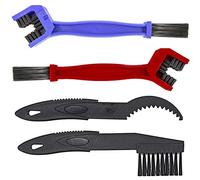 MMOBIEL Spazzola per Pulizia Catena 4 Pezzi Kit di Spazzola per Bici, Moto e Mountain Bike - Strumento per Manutenzione Catena di Bicicletta