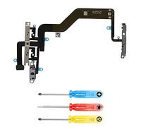 MMOBIEL Tasto Power/Volume Pulsante Compatibile con iPhone 12 Mini 2020 - Power On off Button/Controllo Volumo Cavo Flessibile di Ricambio - incl. Interruttore Muto e cacciaviti
