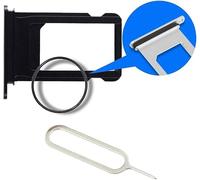 MMOBIEL Vassoio Carta SIM Compatibile con iPhone 11 2019 - Porta Scheda SIM incl Il Pin della SIM - Nero