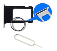 MMOBIEL Vassoio Carta SIM Compatibile con iPhone 11 Pro / 11 Pro Max 2019 - Porta Scheda SIM - Inclusa guarnizione di gomma e Sim Pin - Grigio