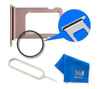 MMOBIEL Vassoio Carta SIM Compatibile con iPhone 7 Plus 2016 - Porta Scheda SIM - Inclusa Guarnizione di Gomma e Sim Pin - Oro Rosa
