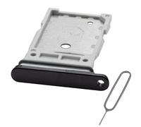 MMOBIEL Vassoio Porta Scheda Dual SIM Compatibile con Samsung Galaxy S22 Plus 5G - Sostituzione Supporto Scheda Doppia SIM - Porta SIM - incl. Estrattore SIM e Anello di Gomma Impermeabile - Nero