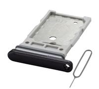 MMOBIEL Vassoio Porta Scheda Dual SIM Compatibile con Samsung Galaxy S23 / S23 Plus - Sostituzione Supporto Scheda Doppia SIM - Porta SIM - incl. Estrattore SIM e Anello di Gomma Impermeabile - Nero