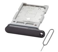 MMOBIEL Vassoio Porta Scheda Dual SIM Compatibile con Samsung Galaxy S24 / S24 Plus - Sostituzione Supporto Scheda Doppia SIM - Porta SIM - incl. Estrattore SIM e Anello di Gomma Impermeabile - Nero
