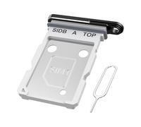 MMOBIEL Vassoio Porta Scheda Dual SIM Compatibile con Samsung Galaxy S26 - Sostituzione Supporto Scheda Doppia SIM - In strattore e Anello di Gomma Impermeabile - Black