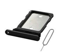 MMOBIEL Vassoio Porta Scheda SIM Compatibile con Google Pixel 8a - Sostituzione Supporto Scheda SIM - Porta SIM - incl. Estrattore SIM e Anello di Gomma Impermeabile - Nero