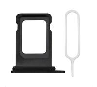 MMOBIEL Vassoio Porta Scheda SIM Compatibile con iPhone 12 mini - Sostituzione Supporto Scheda SIM - Porta SIM - Incl. Estrattore SIM e Anello di Gomma Impermeabile - Nero