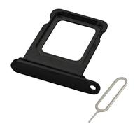MMOBIEL Vassoio Porta Scheda SIM Compatibile con iPhone 13 Pro/13 PRO Max - Sostituzione Supporto Scheda SIM - Porta SIM - incl. Estrattore SIM e Anello di Gomma Impermeabile - Nero