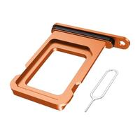 MMOBIEL Vassoio Porta Scheda SIM Compatibile con iPhone 17 PRO / 17 PRO Max - Sostituzione Supporto Scheda SIM - Porta SIM - incl. Estrattore SIM e Anello di Gomma Impermeabile - Arancione Cosmico