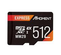MMOMENT Scheda Micro SD Express da 512 GB per Nintendo Switch 2, PCIe Gen3x1, modello MM29, fino a 880 MB/s in lettura e 650 MB/s in scrittura, nero/arancione, resistente all'acqua