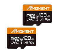 MMOMENT Scheda micro SDXC da 128 GB, A1, UHS-I, U3, V30, compatibile con classe 10, velocità di lettura fino a 95 MB/s, velocità di scrittura fino a 60 MB/s, adattatore SD incluso