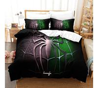 MMOOCO SpidermanSet Copripiumino Set Di Biancheria Da Letto Per Con Stampa 3D,Copripiumino Biancheria Da Letto Per Ragazzi E Ragazze Con Cerniera Microfibra Ipoallergenico。King（220x240cm）