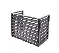 MMOU Copri Condizionatore da Esterno, Copertura di Protezione del Condizionatore d'Aria, Applicabile all'unità Esterna, Pompa di Calore, in Alluminio (Color : Gray, Size : 3P:110 * 60 * 80)